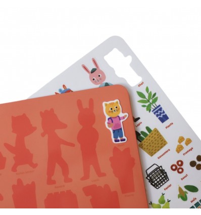 Stickers repositionnables "mon petit marché"