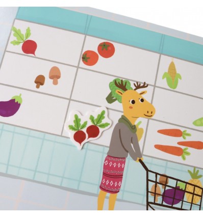 Stickers repositionnables "mon petit marché"