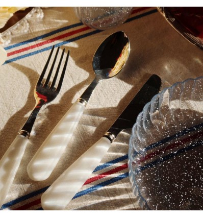 Set vaisselle argenté à paillettes - Konges Slojd