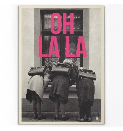 Carte vintage "Oh la la" - Atelier Kencre