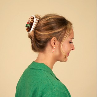 Pince à cheveux Bûche de Noël - Coucou Suzette 2