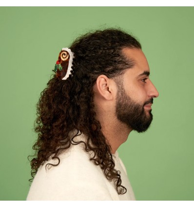 Pince à cheveux Bûche de Noël - Coucou Suzette