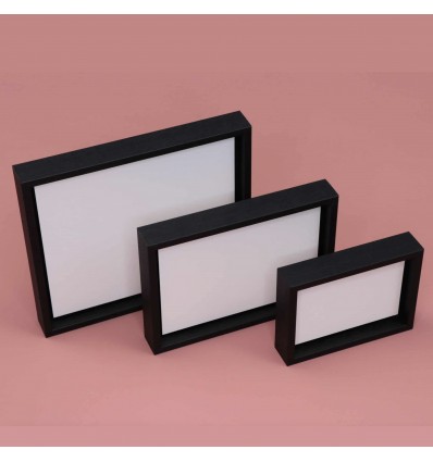 Cadre noir en bois (plusieurs dimensions)