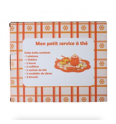 Service à thé en bois vintage