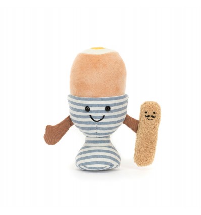 Peluche Amuseable Oeuf à la coque et sa mouillette - Jellycat