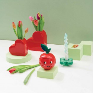 Vase céramique petit coeur rouge - Rico Design 2