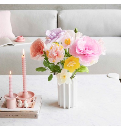 Fleur en papier Narcisse Blanc/vert - Rico Design