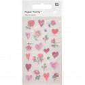 92 stickers Coeurs et fleurs - Rico Design