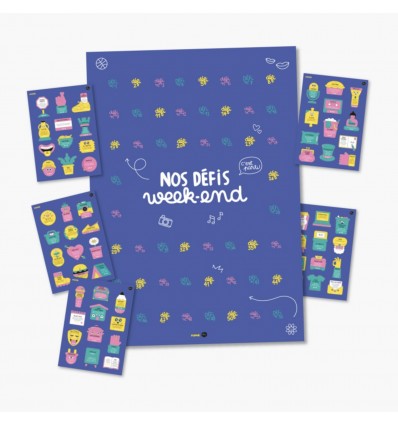Poster & stickers Nos défis week-end - Minus