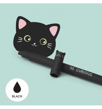 Stylo à encre effaçable Chat - Legami