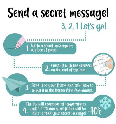 Stylo à encre effaçable Panda - Legami