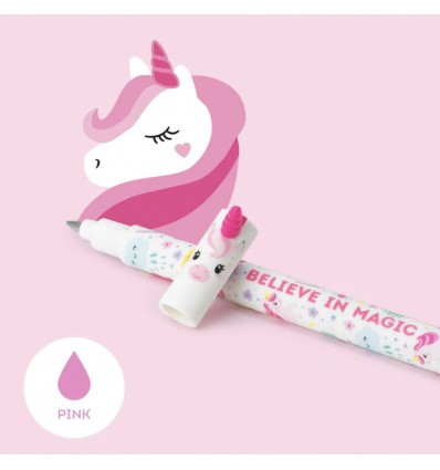 Stylo à encre effaçable Licorne - Legami