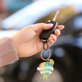 Porte-clé émaillé Montgolfière - Legami 2