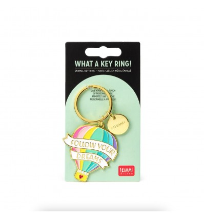 Porte-clé émaillé Montgolfière - Legami