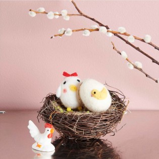 Coq blanc en céramique - Rico Design 2