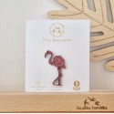 Pin's Flamant Rose à paillettes - Les Petites Hirondelles