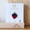 Pin's Fraise à paillettes - Les Petites Hirondelles