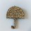 Pin's Parapluie doré à paillettes - Les Petites Hirondelles