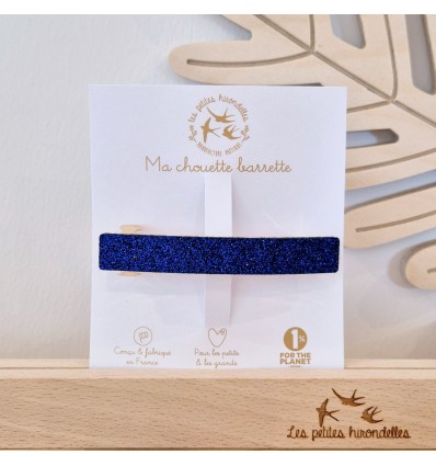Pince à cheveux Basique bleue - Les Petites Hirondelles