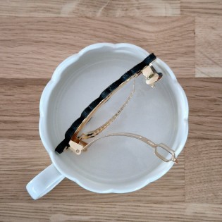 Pince à cheveux Basique bleue - Les Petites Hirondelles 2