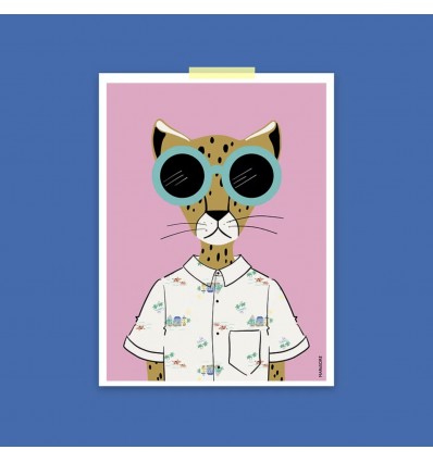 Affiche Léo Hipster- Mariisore