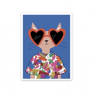 Affiche Cat Hipster - Mariisore 2