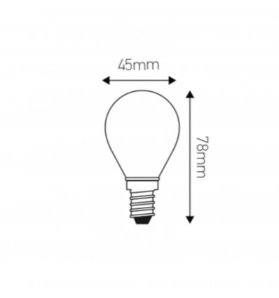 ampoule OPALINE E14 calotte dorée