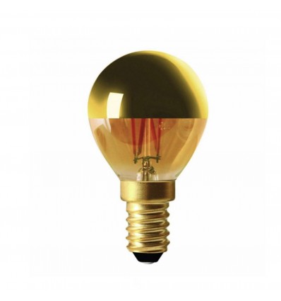 ampoule OPALINE E14 calotte dorée