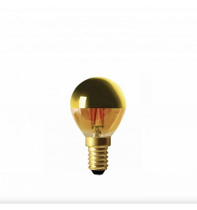 ampoule OPALINE E14 calotte dorée