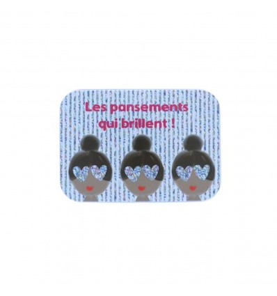 Boîte à pansements pailletés