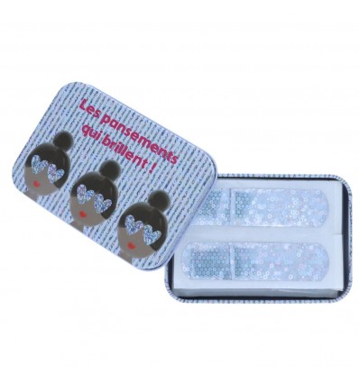 Boîte à pansements pailletés