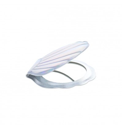 Miroir coquillage iridescent