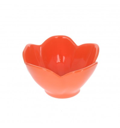 Bol en mélamine Fleur orange