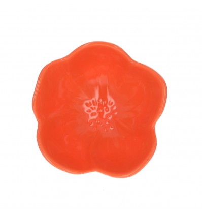 Bol en mélamine Fleur orange