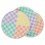 8 assiettes en carton à damier