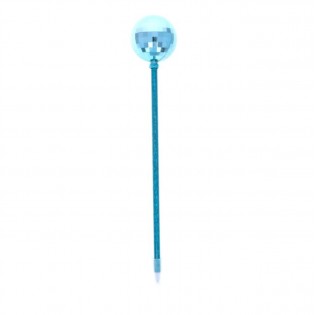 Stylo boule à facettes bleu