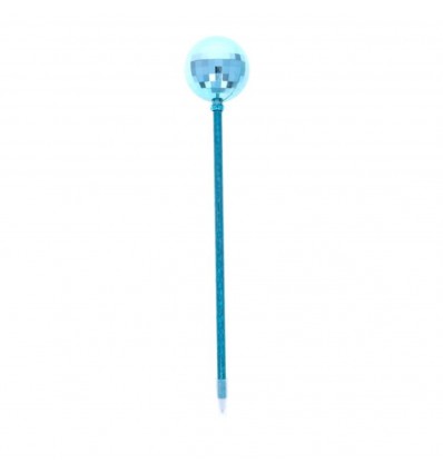 Stylo boule à facettes bleu