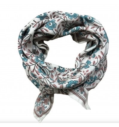 Foulard Bellis Aqua 100 cm - So Family
