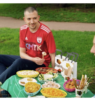 6 corbeilles colorées - Talking Tables