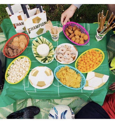 6 corbeilles colorées - Talking Tables