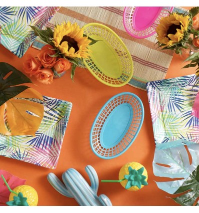 6 corbeilles colorées - Talking Tables