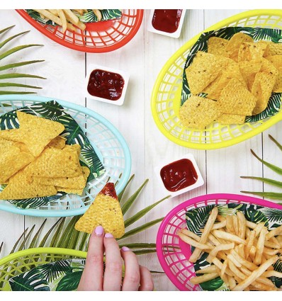 6 corbeilles colorées - Talking Tables