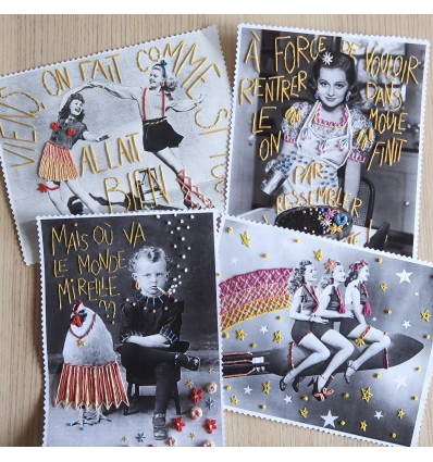 Kit broderie sur papier "Alors on danse"