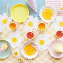 6 assiettes en carton soleil - Party Deco