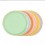 6 assiettes en carton multicolores - Party Deco