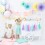Set de 3 rosaces turquoises - Party Deco