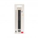 Set de 3 recharges pour stylo effaçable Noir - Legami