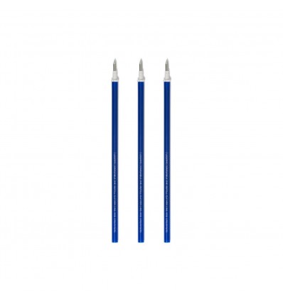 Set de 3 recharges pour stylo effaçable Bleu - Legami
