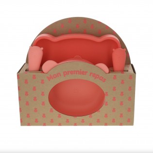 Coffret Mes Premiers Repas rose et corail