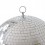Boule à facettes argentée 30 cm